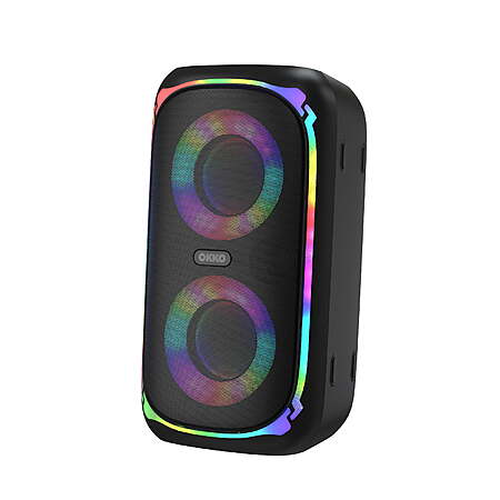 OKKO Sonic Bass V4 Portable Bluetooth Speaker – Wireless Party Speaker with Deep Bass, Karaoke Speaker with Microphone Port, LED Lights, Portable Rechargeable Speaker