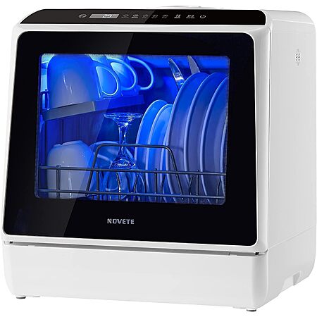NOVETE Portable Countertop Dishwashers for Small Apartments