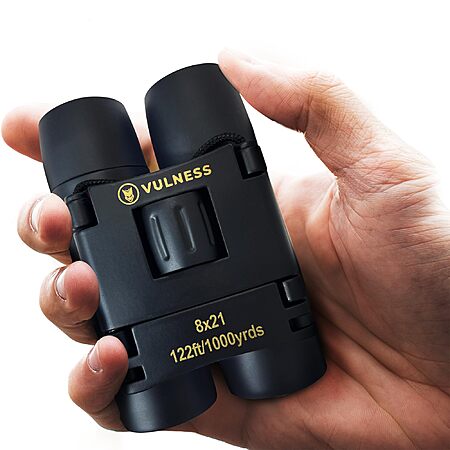 VULNESS Binoculars for Adults 8X21, Black