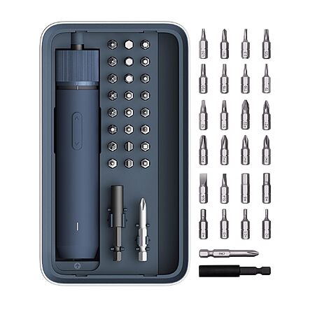HOTO 25-Piece Upgraded Electric Screwdriver Kit, Cordless Screwdriver