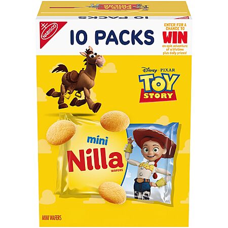 [S&S] NILLA Wafers Mini Cookies, Vanilla Wafers, 10 Snack Packs