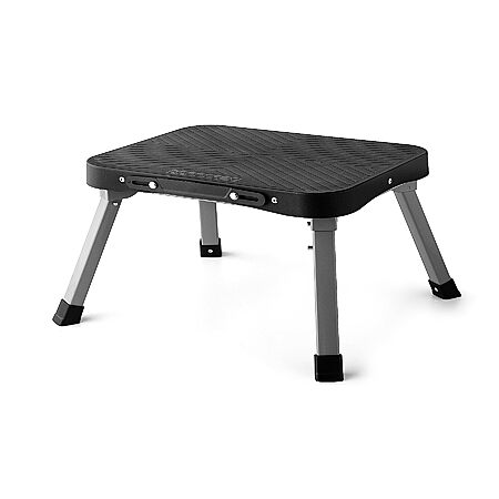 STOODER 11" Folding Step Stool, Non-Slip 16x12 Large Platform, No Assembly
