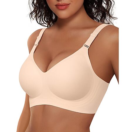 Vertvie Jelly Bra No Underwire Seamless Push Up Full Coverage