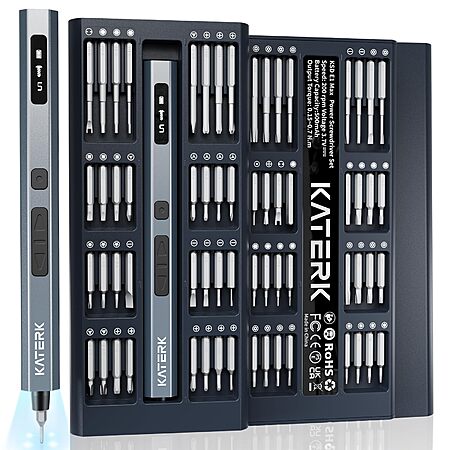 KATERK Electric Screwdriver, 500mAh Mini Electric Screwdriver