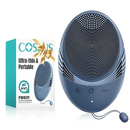 COSLUS FBS01 Facial Cleansing Brush Face Scrubber, Compact for Travel