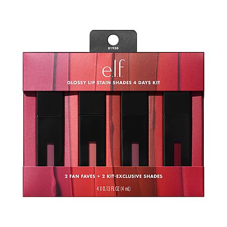 e.l.f. Glossy Lip Stain Shades 4 Days Kit