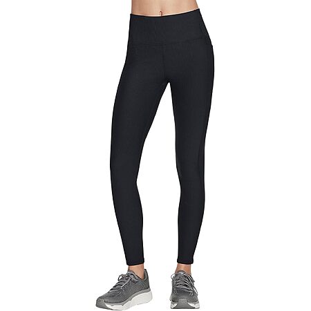 Skechers Women's Go Walk Rib Full Length High Waisted Legging