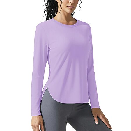 TACVASEN Women's Long Sleeve Sun Protection Shirts UPF 80+ Workout Tops $9.99