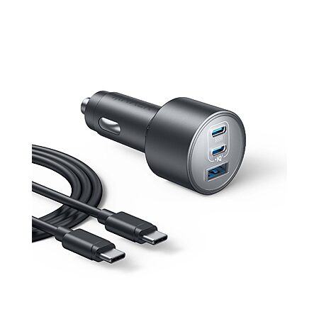 Anker 167.5W Max 3-Port Ultra-Compact USB C Fast Charging Car Charger