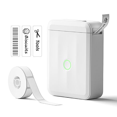NIIMBOT D110 Upgrade Mini Label Maker, Bluetooth Thermal Printer for Daily