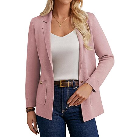 GRACE KARIN Womens Sweater Blazer Knit Business Casual
