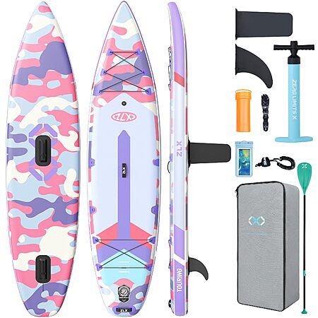 ZLX Inflatable Paddle Board, 11'6"/10'6" x 33" Stable Stand Up Paddleboard