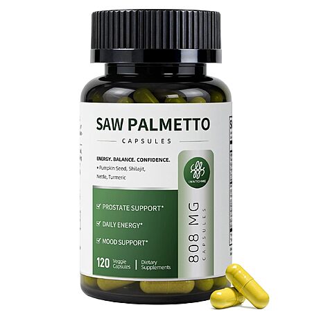 [S&S] Saw Palmetto with Pumpkin Seed Extract Prostate Health for Men, 120 Count