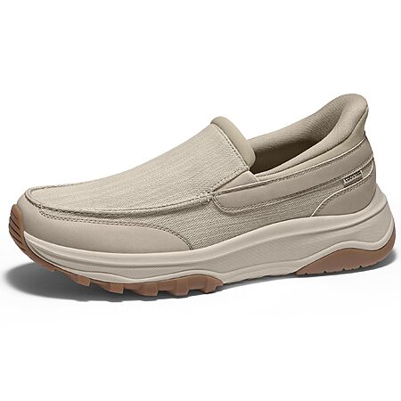 Coostar Mens Slip On Canvas Loafers Arch Support Walking Orthopedic Shoes