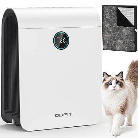 DBFIT H13 HEPA Air Purifier for Home Large Room Up to 2590 ft² with PM 2.5 Display Air Quality Sensor, , Auto Mode, Air Cleaner