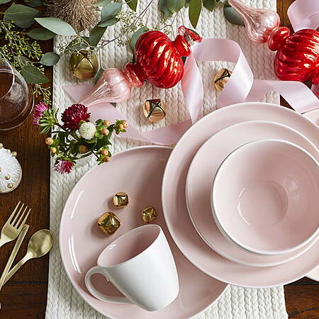 Better Homes & Gardens Blush Vivian Stoneware 12 Piece Set