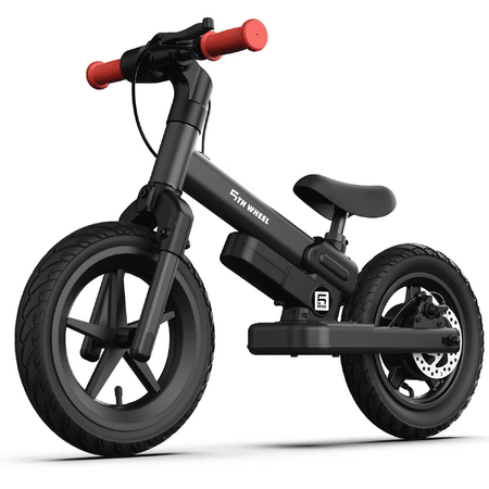 5TH WHEEL KB09 Electric Balance Bike for Kids, 150W Electric Balance Bike Ages 3-8 Years Old, 12" Pneumatic Tire with Dual Brake, 3 Speed Modes, Black