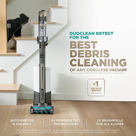 Shark PowerDetect Pet Plus Clean & Empty Cordless Stick Vacuum, IP3253