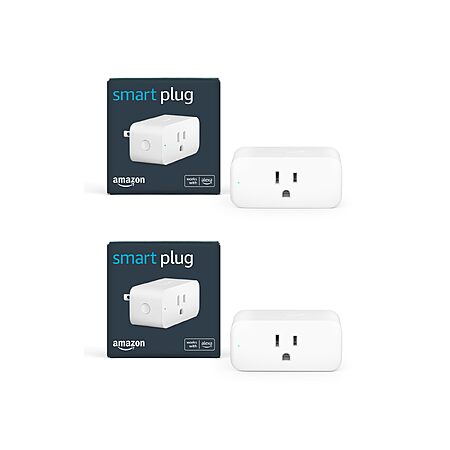 Amazon Smart Plug, Works with Alexa, Simple Setup, Endless Possibilities (2-Pack)