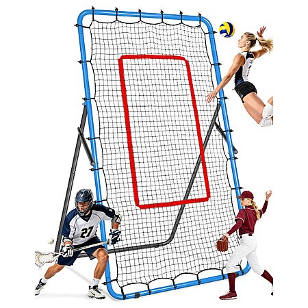 Volleyball Rebounder Net 7x4 ft Baseball Soccer Softball Pitchback