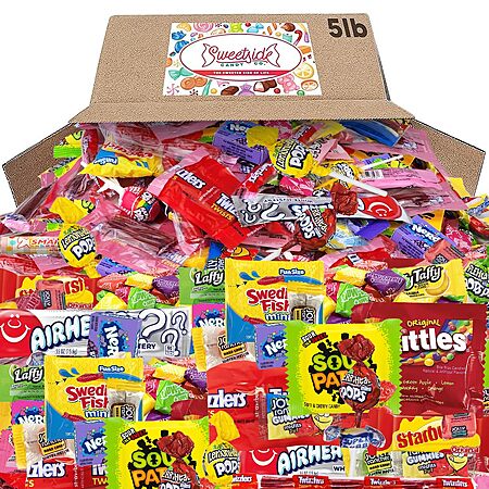 [S&S] Bulk Candy Individually Wrapped, Halloween Candy, 5lb
