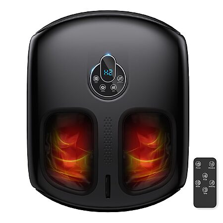 HTM Shiatsu Foot Massager with Heat for Neuropathy & Plantar Fasciitis