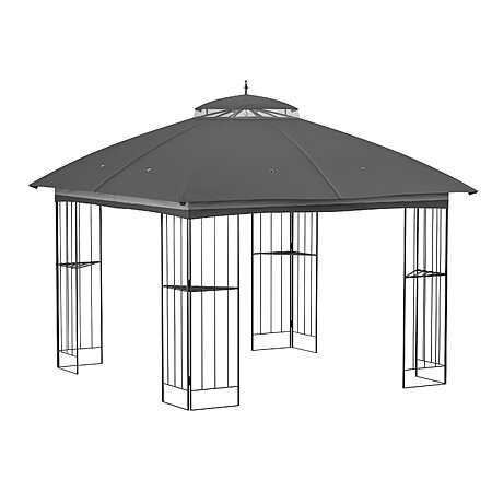 Style Selections 10-ft x 10-ft Soft Top Roof Steel Gazebo one_size | TPGAZ9126B