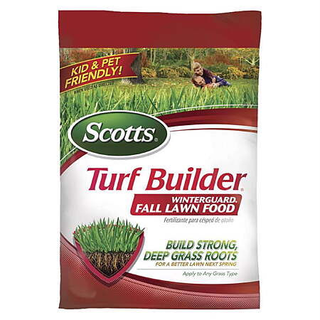 Scotts Turf Builder WinterGuard Fall Lawn Fertilizer for All Grass Types, 12,000 sq. ft., 32.3 lbs.