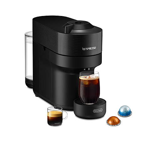 Nespresso Vertuo Pop Coffee and Espresso Maker by De'Longhi, Liquorice Black