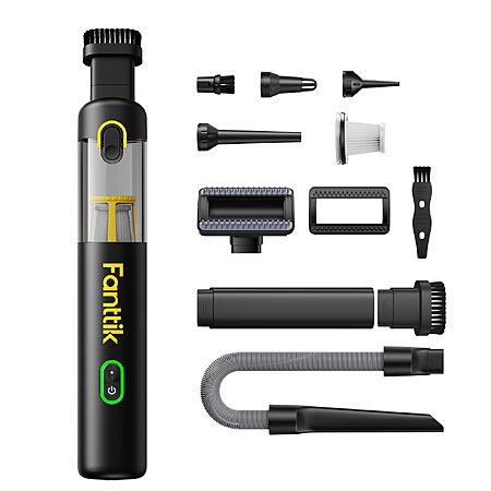 [Prime]Fanttik Slim V8 APEX Cordless Car Vacuum & Air Duster, 4-in-1 Portable Mini Vacuum with 19000pa Suction