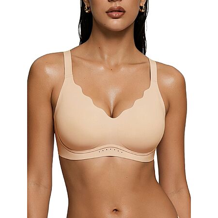 As Fairy Wireless Jelly Push Up Scalloped Bra