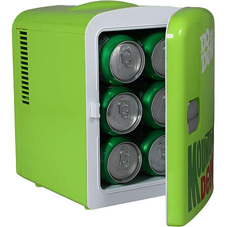 Mountain Dew, 6-Can Mini Personal Fridge Cooler, MIS134MD, Green