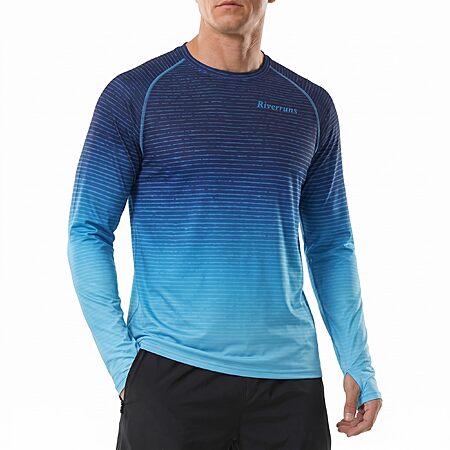 Riverruns Men's UPF 50+ Ice-Cool Quick-Dry Fishing Shirt with Thumbholes