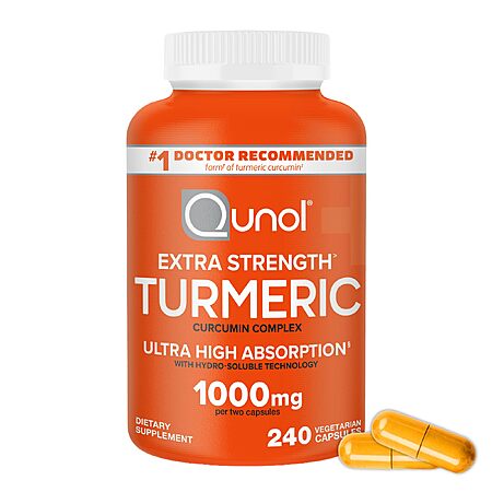 [S&S] Qunol Turmeric Curcumin 1000mg, Ultra High Absorption Supplement, 240 Count