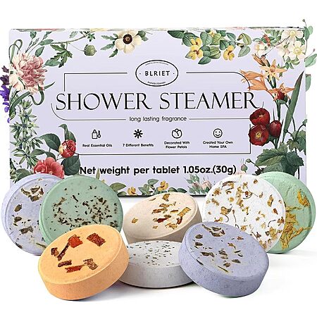 Blriet Shower Steamers Aromatherapy Relief Gifts for Women Teen Girls 8 ct