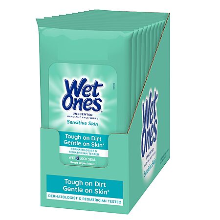 [S&S] Wet Ones Hand Wipes, 20 Wipes (Pack of 10)