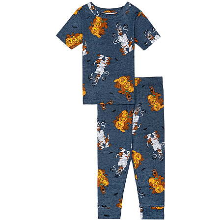 Character Toddler Halloween Short Sleeve Top and Pant Pajama Set, 2-Piece, Sizes 12M-5T