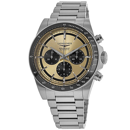 New Longines Conquest Automatic Chronograph Brown Men's Watch L3.835.4.32.6