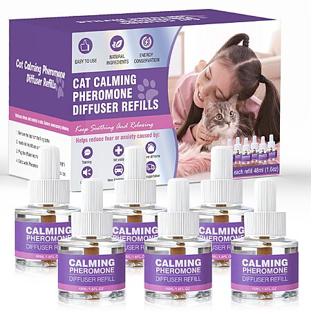 Cat Pheromones Calming Diffuser Refill 6 Pack Multicat Pheromone Diffusers