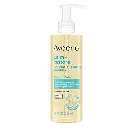Aveeno Calm + Restore Gentle Foaming Facial Cleanser, 7.8 fl oz + $5 WMCB