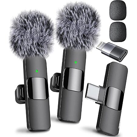 Prime- Mini Mic Pro (Latest Model – #1 Microphone for iPhone & Android, Wireless Mini Microphone