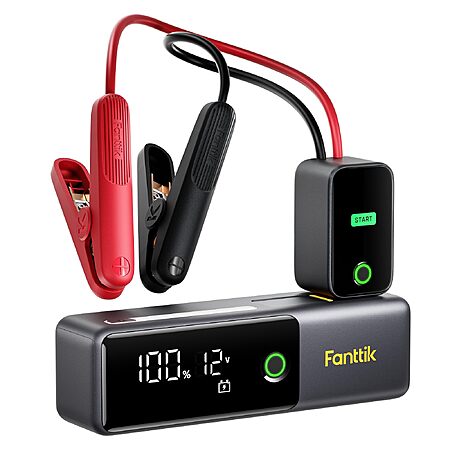 Fanttik Potent T10 1800A Portable Jump Starter for 7.0L Gas and 5.0L Diesel