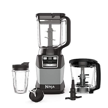 Ninja Compact Kitchen System, Auto-iQ, 1200W, 72oz Pitcher, Grey, AMZ493BRN