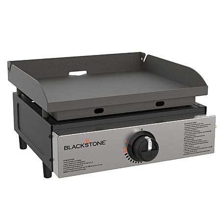 Blackstone 1971 Original 17" Omnivore Tabletop Griddle, Black | Stainless Steel Front Plate, Powder Coated Steel, Piezo Ignition