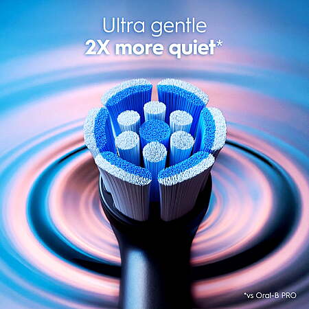 Oral-B Toothbrush, iO Series 2 Rechargeable Electric Toothbrush for Adults & Kids 3+, Pure White, 1 Gentle Care Brush Head