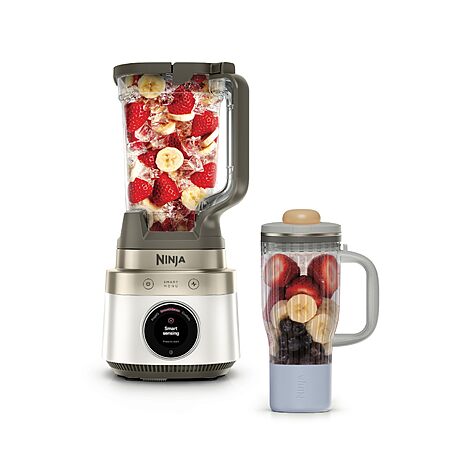 Ninja CrushBOSS 2-in-1 Blender & Tumbler, Amazon Exclusive Bone & Champagne