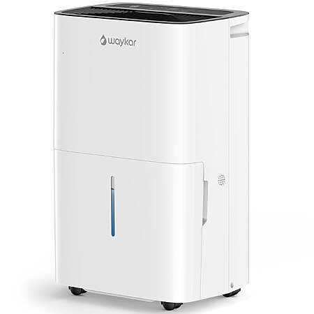 Waykar 120 Pint Energy Star Dehumidifier for Home & Basements, Up to 6000 Sq. Ft, DOE 37 Pint
