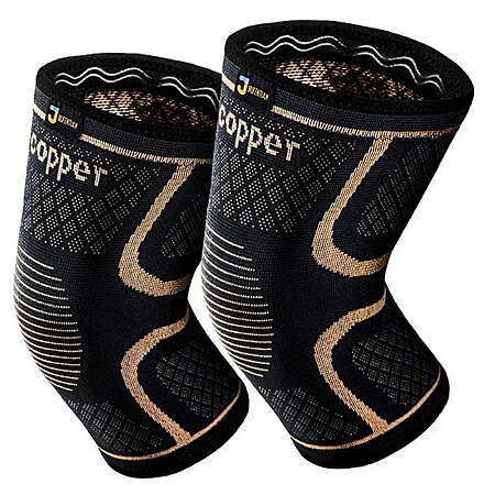 JIUFENTIAN Arthritis Knee Brace Copper knee Support Compression Sleeves for Women Men Knee Pain Relief(L)