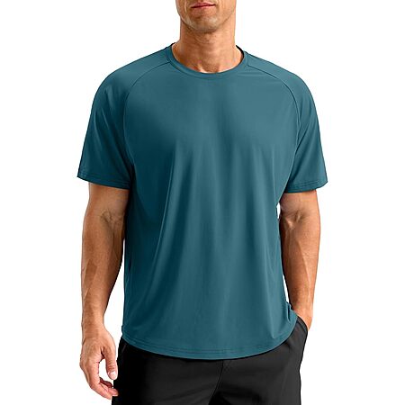 Soothfeel Men's Workout Athletic Shirts Moisture Wicking Running T-Shirts