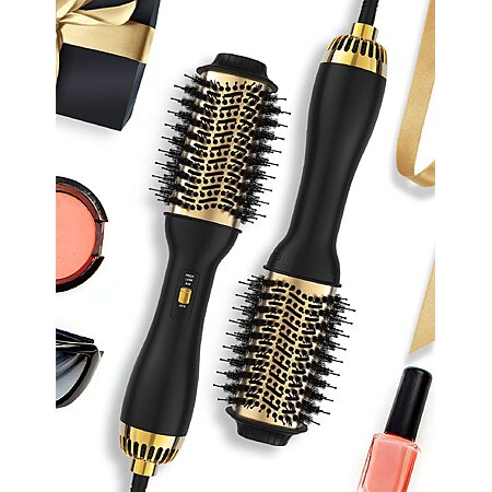 LANDOT Hair Blow Dryer Brush 60mm One-Step Hot Air Styler Blowout Volumizer